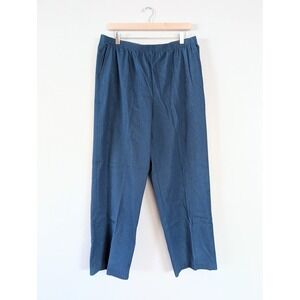 Alfred Dunner Classics Blue Pull On Easy Elastic Casual Relaxed Comfort‎ 14 NWT